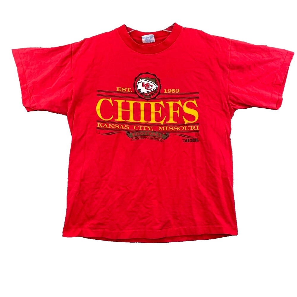 Vintage Trench Ultra Kansas City Chiefs T Shirt Mens XL NFL Football Made in USA